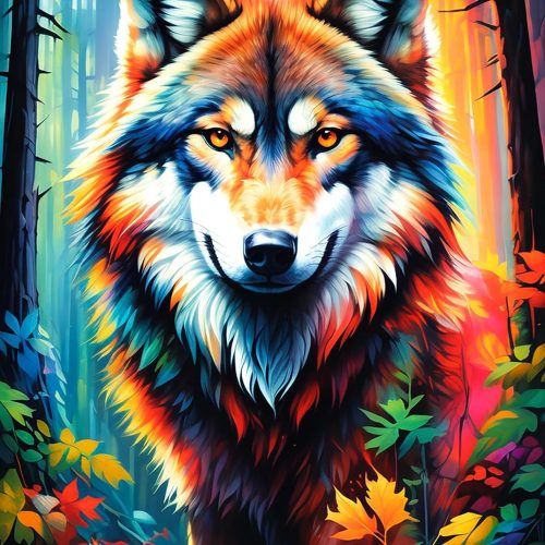UiSdfuy Wolf Diamond Art Kits for Adults, 5D Diamond Painting for Adults and Beginner, Full Drill Animal Diamond Dots Wall Decor(11.8x15.7 in)