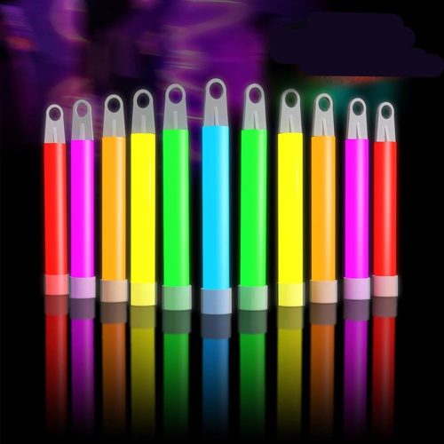 1 Bulk 50ct 4" Glow In The Dark Sticks, For Kids Party Supplies Birthday Party Favors Halloween Accessory Game Prizes or Treats, Multi