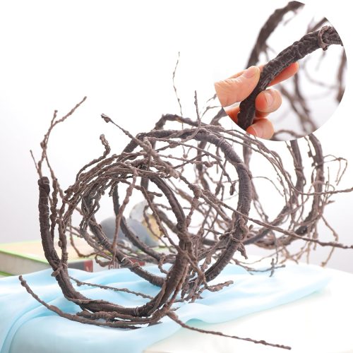 1 118"/300cm Small Wall Hanging Artificial Cherry Blossom Tree Branches Fake Cane Vines Reptile Plants Grapevine Garland Liana Twigs Wreath for Garden Outdoor Wedding X'Mas Ceiling Decoration