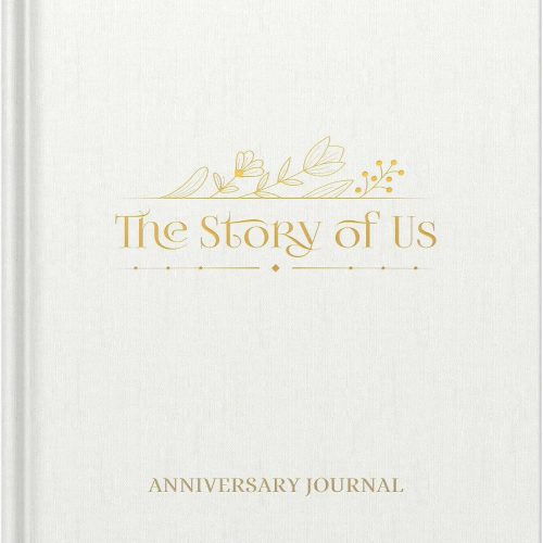 1 Anniversary Journal for Couples – The Story of Us | Relationship Memory Book, Love Story Diary & Keepsake Album – Wedding Gift for Him or Her, Engagement or Anniversary Present (184 Pages, Ivory)