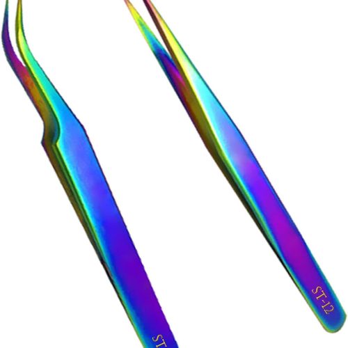 1 Tweezers Set, Diamond painting tools,Eyelash Extension Tweezer,Anti-Static Stainless Steel Curved of Tweezers for Diamond painting, Electronics, Laboratory Work, Jewelry-Making, Craft, Soldering
