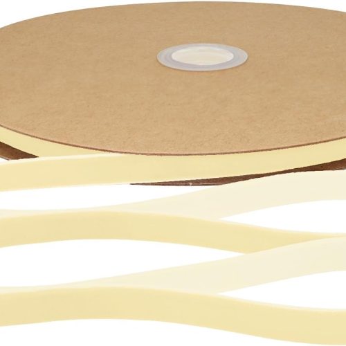 Ivory Velvet Ribbon 3/8 Inch × 25 Yards Ribbon for Gift Wrapping Christmas Wreath Bow DIY Sewing Projects