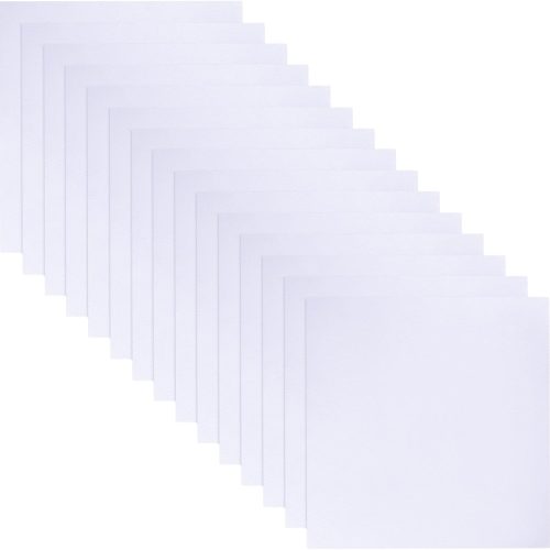 Breling 20 Pcs 10 x 10 Inch Cotton Fabric Bundle Squares Precut Fabric Squares for Sewing Making Quilts for Craft Lovers (One Size,White)