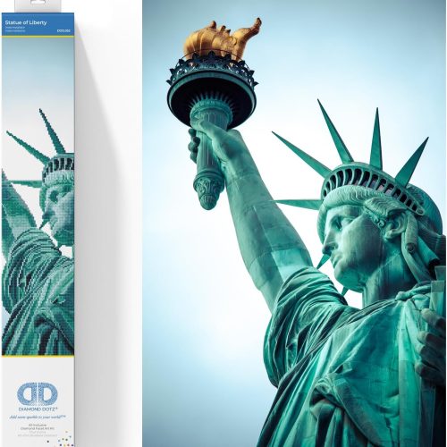 1 DIAMOND DOTZ Statue of Liberty Diamond Painting Kits for Adults - Diamond Art Kits a Relaxing Creative Craft Kit with Dotz Gems 18x27