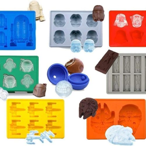 Star Wars Character Silicone Molds, Perfect for Chocolate, Ice Cube Molds, Jelly, Sweets, Desserts, Baking, Soap and Candle Making (Set of 8)