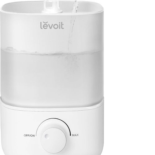 1 Top Fill Humidifiers for Bedroom, 2.5L Tank for Large Room, Easy to Fill & Clean, 28dB Quiet Cool Mist Air Humidifier for Home Baby Nursery & Plants, Auto Shut-off and BPA-Free for Safety, 25H