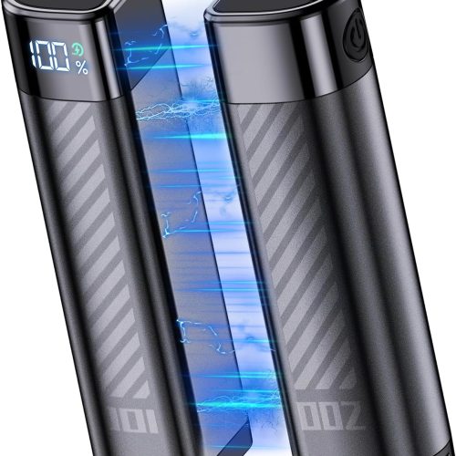 1 Hand Warmers Rechargeable - Magnetic Electric Hand Warmers 2 Pack with LED Display, Fast Heating Portable Heater, 4 Levels Heat Up, Long Lasting, Gifts for Men, Women, Outdoor, Golf, Camping, Fishing