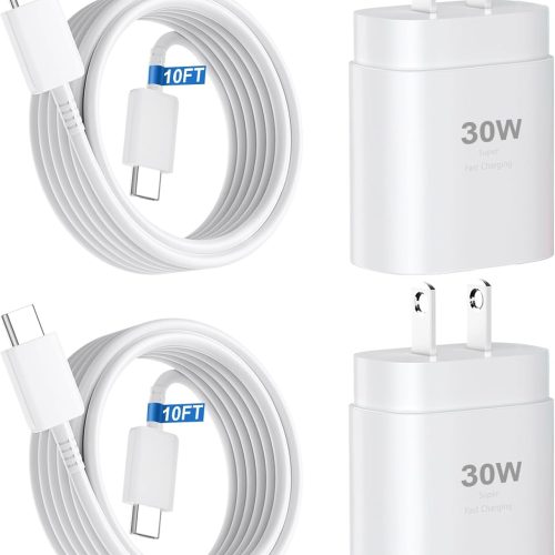 1 iPhone 17 16 15 Charger Fast Charging,30W USB C iPhone 17 16 15 Pro Max Charger Block & 10FT Long Type C Cable Cord for iPhone 17/17 Air/17 Pro/17 Pro Max/16/16 Pro/16 Pro Max/15/15 Pro Max,White