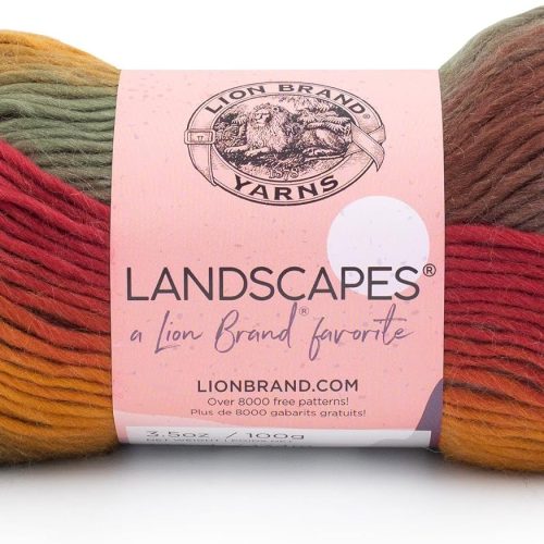 (1 Skein) Lion Brand Yarn Landscapes Yarn, Desert Spring