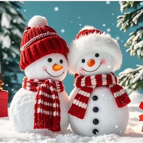 Snowman Diamond Art Painting, 12x16 Inches Christmas Diamond Art Painting Christmas Painting Kits for Gift Home Wall Decor Snowman Diamond Art Kits for Adults Diamonds Arts and Crafts