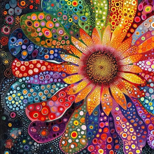 DIY Diamond Painting Kits for Adults-Flowers Diamond Art Kits for Adults Beginners, 5D Diamond Painting Flowers, Full Round Drill Diamond Art Gem Art and Crafts 14x14inch