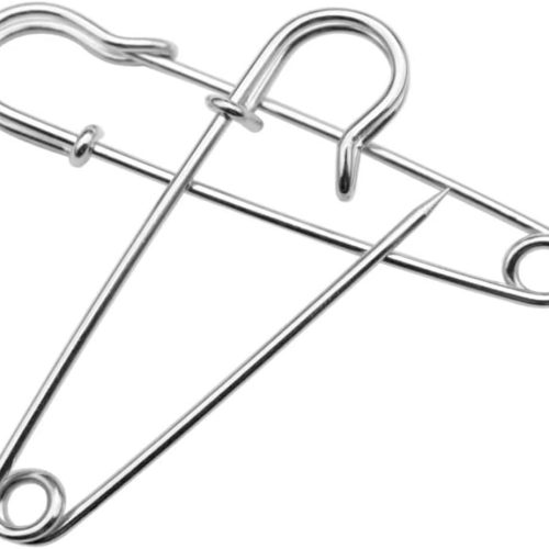 1 60pcs Large Safety Pins 2.75" Silver Spring Lock Pins Big Safety Pins Heavy Duty for Fashion, Sewing, Quilting, Blankets, Upholstery, Laundry and Craft