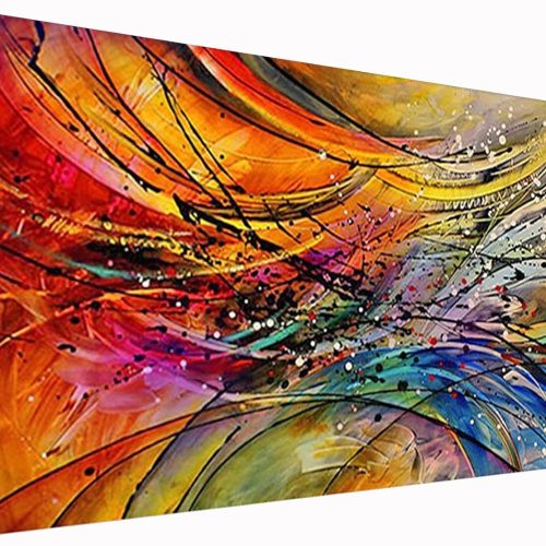 YALKIN Diamond Painting Kits for Adults (35.5x15.7in), DIY 5D Diamond Painting Paint Abstract by Number with Gem Art Drill Diamond Painting Kits for for Home Wall Décor, Gifts