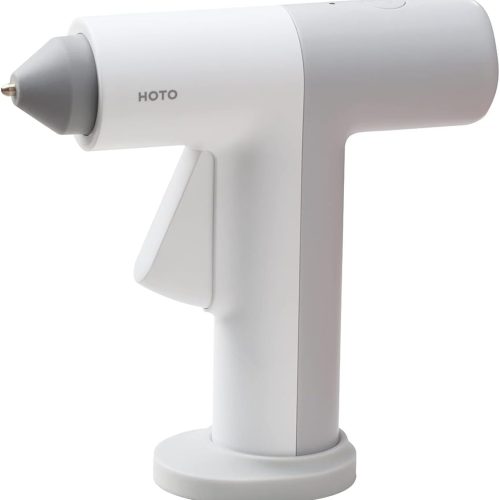 1 Cordless Hot Glue Gun, Minimalist Style, 30s Heating Fast, Smart Power-off, Compact Size, Intelligent Temperature Control, USB-C Rechargeable,10 Glue Sticks for Crafts, DIY Arts, Home Repairs