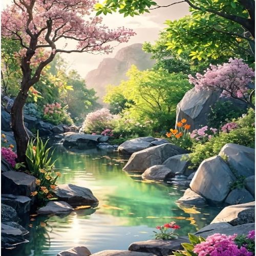 Diamond Art Kits for Adults, Diamond Painting Kits for Adults 5D DIY Full Drill Diamond Dots for Gift Wall Decor and Relaxation Gem Arts Flowers 12x12 inch