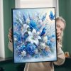 3 5D Diamond Painting Kits for Adult, Birds Flower Diamond Art Kits for Beginners, DIY Full Drill Floral Diamond Dot Gem Art Kits for Home Decor 12 x 16 Inch