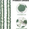 Eucalyptus Garland for Table - 6PCS Faux Greenery Garland Green Garlands for Decoration Centerpiece Table Decorations Home Mantle Balcony Classroom Leaves Wall Wedding Room Decor 7.1FT