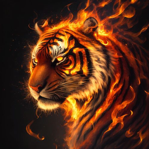 1 5D Diamond Painting Kits for Adults and Beginner Diamond Art Paint by Numbers for Home Wall Decoration and Gifts(12X12 inch) (tiger-01)
