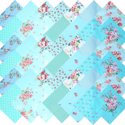 1 Layer Cake Fabric for Quilting 10 inch, Layer Cake Fabric Clearance, Pre-cuts Quilt Squares 10x10, Floral Layer Cakes for Quilting, Sewing, and DIY Patchwork Crafts