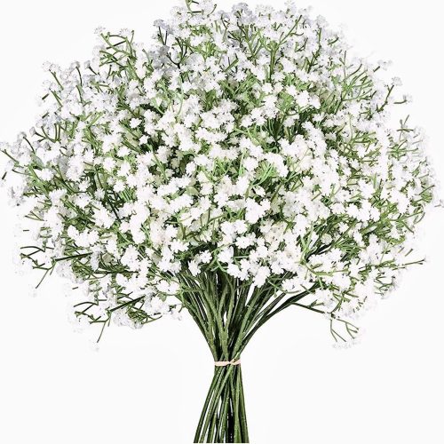 1 Babys Breath Artificial Flowers,12 Pcs Gypsophila Real Touch Flowers for Wedding Party Home Garden Decoration