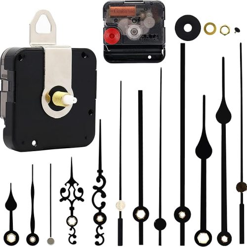1 TIKROUND Youngtown 12888 Quartz DIY Wall Clock Movement Mechanism Repair Parts Replacement Kit Sweep Silent Movement,17 mm (43/64 inch) Shaft Length 9.5 mm (3/8 inch) Thread Length.