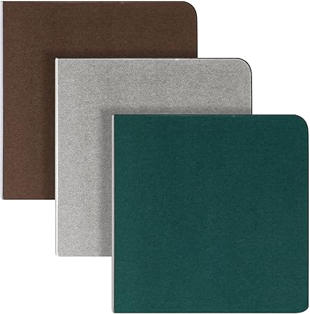 3 Pcs Mini Watercolor Sketchbook 3.9 x 3.9 Inch Portable Square Watercolor Notebook Painting Sketch Book 90 Sheets Textured Drawing Papers 300 GSM Artists Paper Pads for Art (Retro Colors)