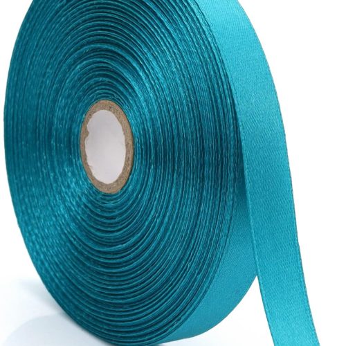 1/2 inch, Peacock Blue Ribbon for Gift Wrapping 50 Yards Perfect Wedding Party Wreath Sewing DIY Hair Accessories Decoration Floral Hair Balloons Other Projects (1/2 inch, Peacock Blue)