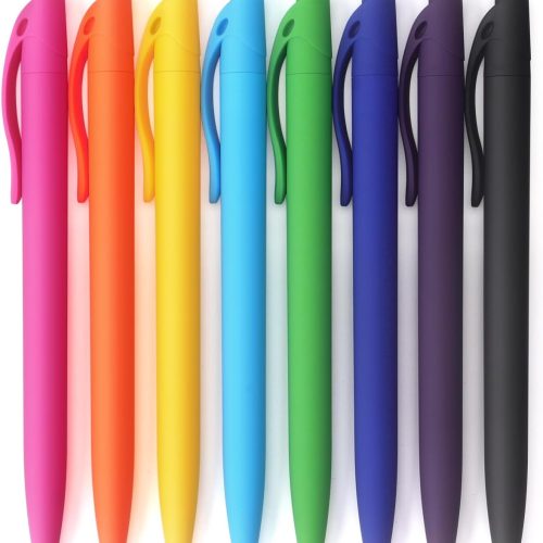 1 Ballpoint Pens Black Ink Pens Medium Point Retractable Ballpoint Pens, 1.0MM Black Ink, 8 Pack, Colorful