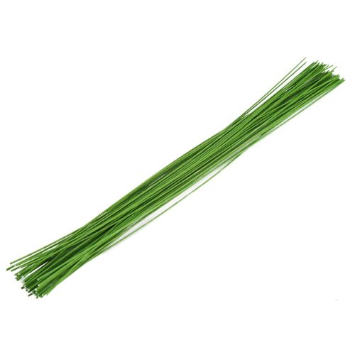 24 Gauge Green Floral Wire Green Paper-Wrapped Floral Stem Wires for Crafts 16 inch,50/Package