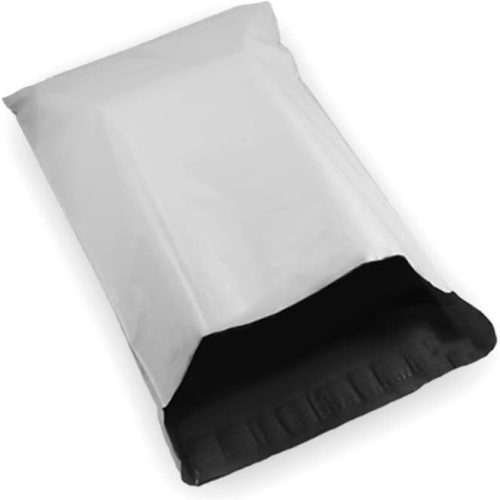 1 10 12 x 16 White Large Poly Mailer Size #5 Self Sealing Envelopes Plastic Shipping Mailing Bags 12x16 1.7 mil