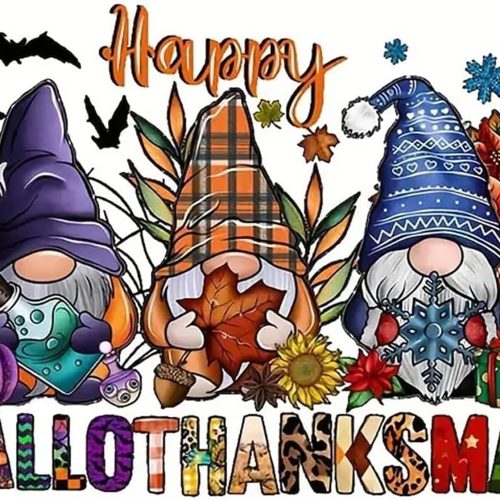 1 Diamond Art Kits for Adults,5D Halloween Diamond Painting DIY Gnome Diamond Art Diamond Painting Kits for Adult,Round Full Drill Diamonds, Diamond Art Kits for Home Decor-12x16inch