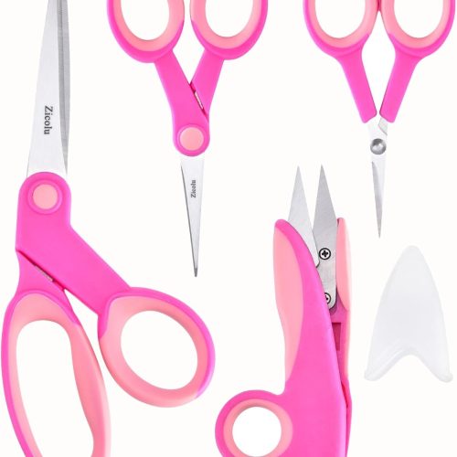 Premium Sewing Scissors Bundle: Heavy Duty Fabric, Detail Embroidery & Small Selvedge Scissors, Thread Snips for Tailoring, Dressmaking, Quilting & Arts&Crafts