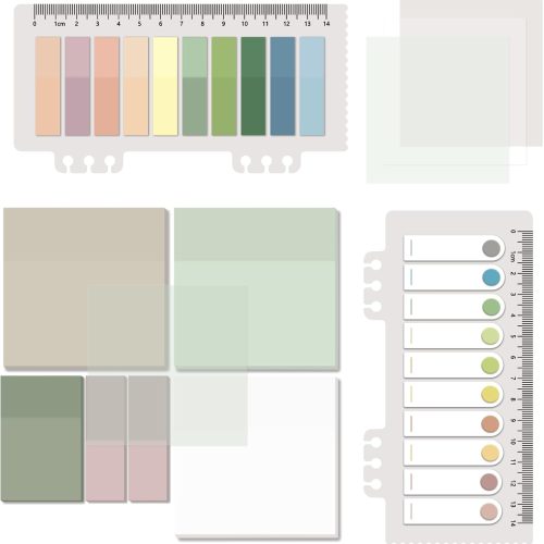 700 Sheets Transparent Sticky Notes, Clear Waterproof 3 x 3 inch See Through Memo Pad, Self-Adhesive Translucent Writable Index Tabs for Annotating Books, Office & School Study Supplies