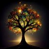 1 5D Diamond Painting Kits for Adults, Glitter Tree of Life Diamond Art Kits for Adults Beginners, DIY Full Round Drill Paint by Diamonds, Home Wall Decor 12 x 12 Inch