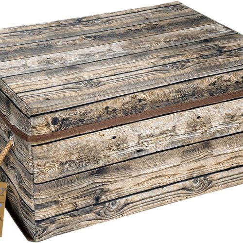 Decorative Storage Box with Lids, Fabric Storage Box with Lid and Handles for Decorative Storage, L15.7 x W11.8 x H7.9 In(Not Made of Wood)