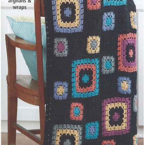 Leisure Arts Grannies Gone Wild Crochet, Granny Square Crochet Book, Granny Square Book, Crochet Squares Sourcebook, Patterns and Projects