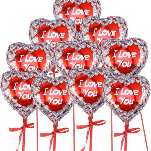 I Love You Balloons,Valentine Engagement Wedding Party Decorations,10Pcs