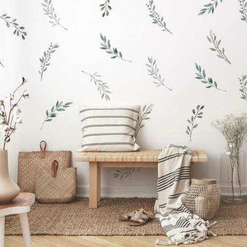 RMK4581SCS Rustic Country Leaves Peel and Stick Wall Decals