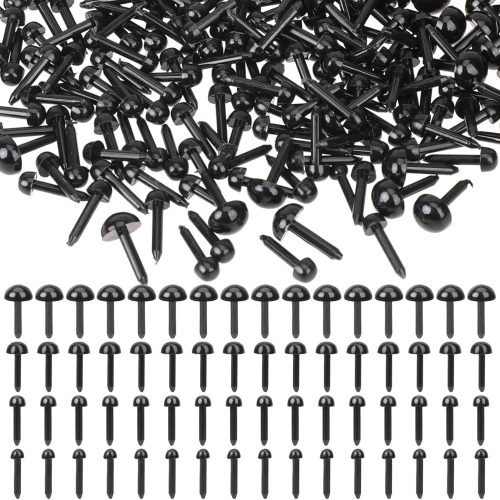 1 Small Safety Eyes for Crocheting, 500PCS Plastic Doll Eyes Mini Stuffed Crochet Eyes 3mm 4mm 5mm 6mm Black Eyes for Crochet Animals Needle Felting Bears Stuffed Doll and Plush Animal (Various Sizes)