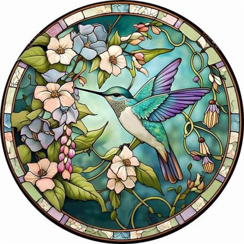 1 Diamond Painting Kits for Adults - Hummingbird DIY 5D Diamond Art Kits Full Drill Diamond Dots Paintings with Diamonds Gem Art and Crafts Home Decor 12x12inch