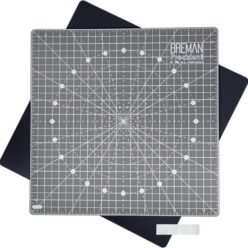 1 Rotary Self Healing Cutting Mat Set – 13x13 Inch Rotating Cutting Mats for Quilting, Sewing & Crafts – Non-Slip Backing, 360° Full Rotation, Durable Cutter Board with Grippers for Precision