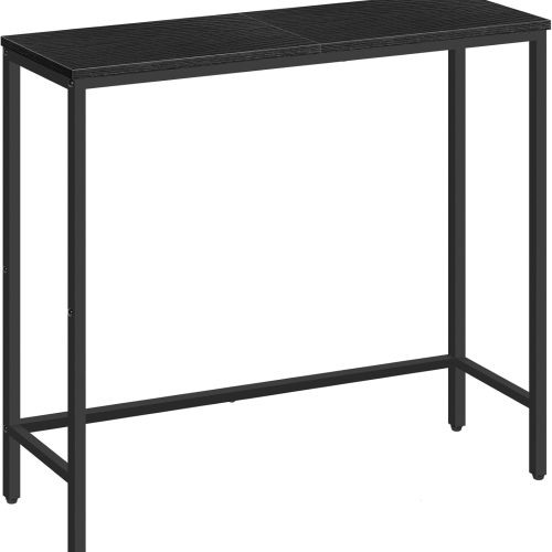 1 Narrow Console Table, 29.5" Small Entryway Table, Thin Sofa Table, Side Table, Display Table, for Hallway, Bedroom, Living Room, Foyer, Black BK75XG01