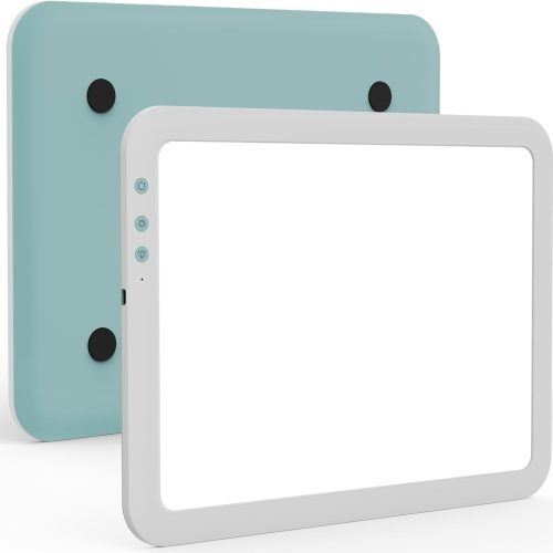 A4 Rechargeable Led Super Bright Light Pad Powered by 3500mAh Lithium Battery for Cricut Weeding Vinyl Tool, Portable Wireless Light Board/Box for Tracing, Diamond Painting, Sketching & Drawing