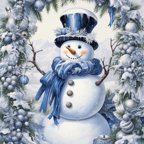 Snowman Diamond Art Painting Kits for Adults & Kids Beginner, Christmas Diamond Art for Adults Full Round Drill, DIY Paint with Diamond Dots Gem Art Craft Set Picture Gift 12 * 16 inch