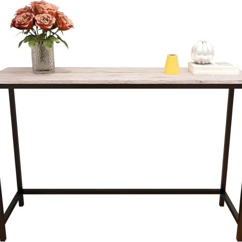 Console Table for Entryway Narrow Sofa Tables Entryway Table Rustic Narrow Entrance Console Tables Front Door Console Table Accent Table for Living Room Corridor Hallway White Oak