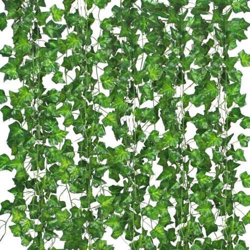 252 FT Artificial Ivy 36 Pack Ivy Vine Garland Ivy Leaves Greenery Garlands Clip Hanging Fake Leaf Plants Faux Green Flowers Decor Home Kitchen Garden Office Wedding Wall