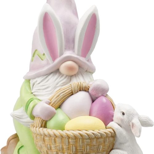 Easter-Decorations Gnomes-Decor Spring Table Ornaments - Spring Decororation Resin Faceless Easter Gnomes Figurines Gifts for Theme Party or Basket Stuffers Filler 3.5*1.5*3.5 inch Newman House Studio