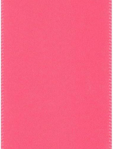 Offray Single Face Satin Craft Ribbon, 1 1/2-Inch x 12-Feet, Shocking Pink