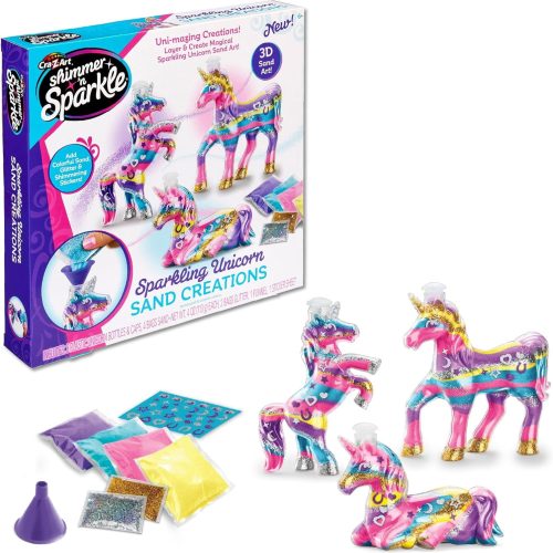 Shimmer ’n Sparkle Sparkling Unicorn Sand Art Kit for Kids for Ages 6 and Up