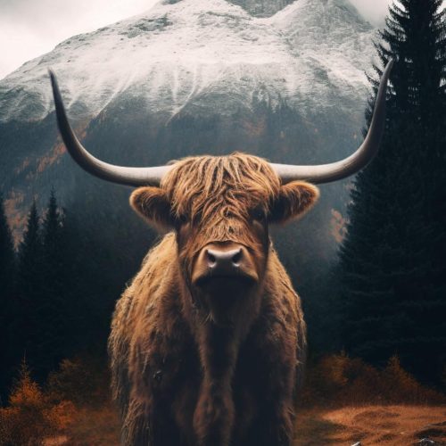 DIY Diamond Painting Kits for Adults Highland Cow Paint with 5D Full Drill Diamonds Square Diamond Painting Art Crystal Gems Wall Art Home Decoration 30x40cm